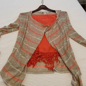 Hoodie cover up with matching scarf